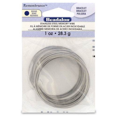 3 Pack - Beadalon Remembrance Memory Wire Bracelet .62mm .25oz-Bright - 75 Coils - JMBT-1Z - 035926052024