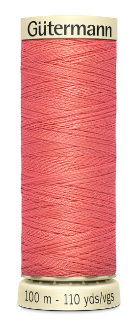 6 Pack - Gutermann Sew-All Thread 110yd-Light Coral - 100P-375 - 077780000728