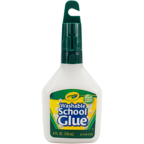 6 Pack Crayola Washable School Glue-4oz 56-1104 - 071662111045