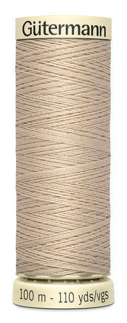 6 Pack - Gutermann Sew-All Thread 110yd-String Beige - 100P-505 - 077780001114