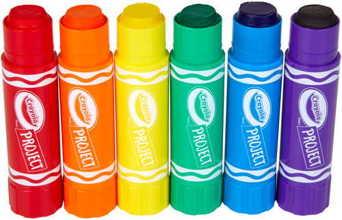 Crayola Project Quick Dry Paint Sticks 6/Pkg-Assorted Colors -54-1070
