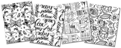 3 Pack - Grafix Artist Series Printed Shrink Film 8.5"X11" 4/Pkg-Bloom, Home, Script, Butterflies - KSF4ASST-MN 3 Pack - Grafix Artist Series Printed Shrink Film 8.5"X11" 4/Pkg-Bloom, Home, Script, Butterflies - KSF4ASST-MN