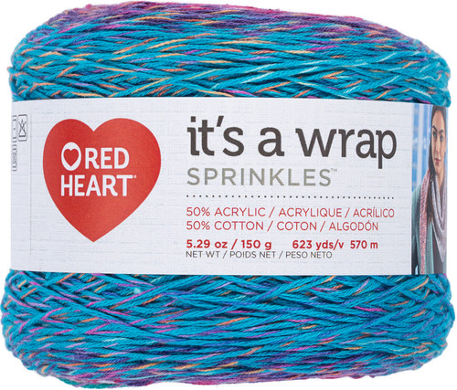 3 Pack Red Heart It's A Wrap Sprinkles Yarn-Sundae E886-9579 - 073650042119
