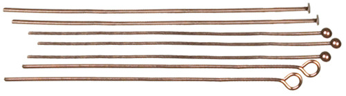 3 Pack Jewelry Basics Metal Findings 135/Pkg-Copper Head & Eye Pins 34719065 - 016321060173