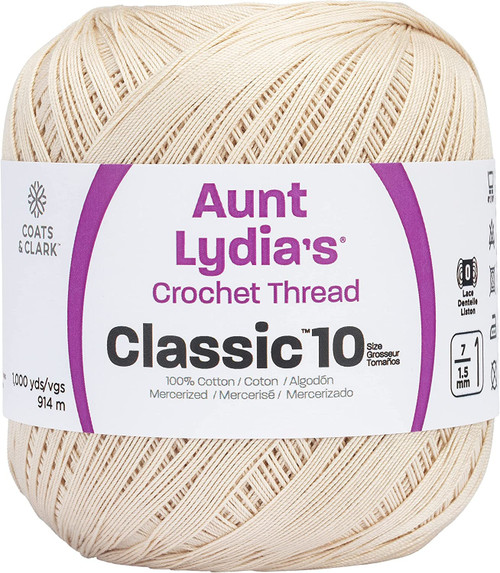 3 Pack - Aunt Lydia's Classic Crochet Thread Size 10 Value-Natural - 151-226 - 071484036557