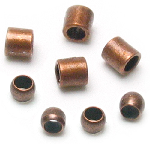 3 Pack Cousin Jewelry Basics Metal Findings 500/Pkg-Copper Crimp Tubes 2mm 34719061 - 016321060135