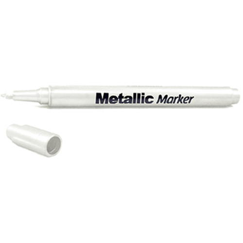 6 Pack Metallic Permanent Marker 1.2mm Fine Point-White SW460-F - 775749204117