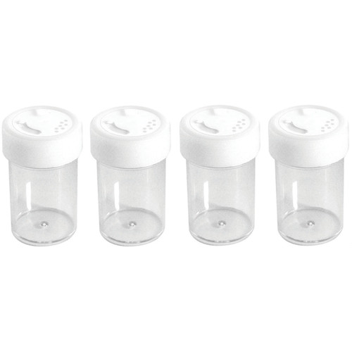 6 Pack - Craft Medley Glitter Shaker Jars 2" 4/Pkg-Empty - PB852