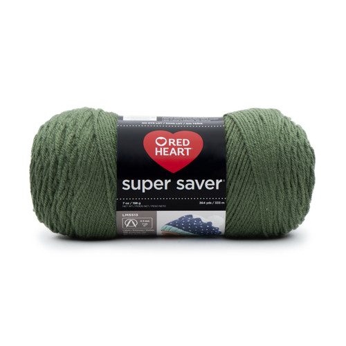 3 Pack - Red Heart Super Saver Yarn-Medium Thyme - E300B-406 - 073650766657