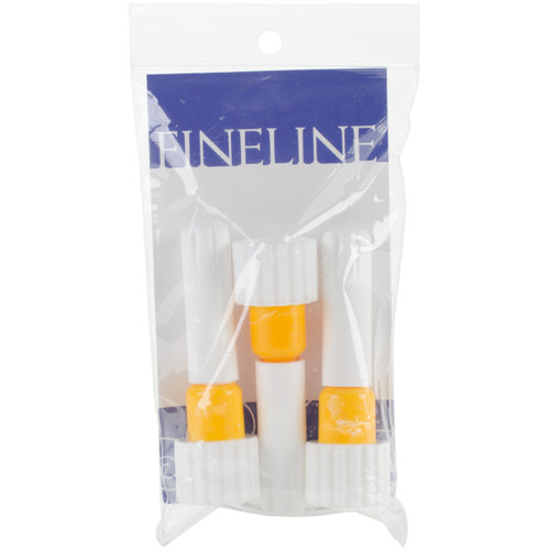 2 Pack - Fineline 20 Gauge Applicator Tip 3/Pkg-18/410 Yellow Band - FL5555 - 816357003256