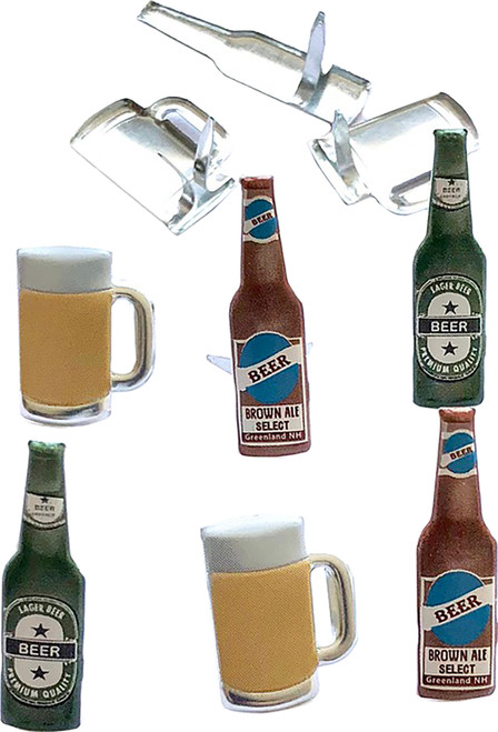 6 Pack - Eyelet Outlet Shape Brads 12/Pkg-Beer - QBRD2-99 - 810787025086 6 Pack - Eyelet Outlet Shape Brads 12/Pkg-Beer - QBRD2-99 - 810787025086