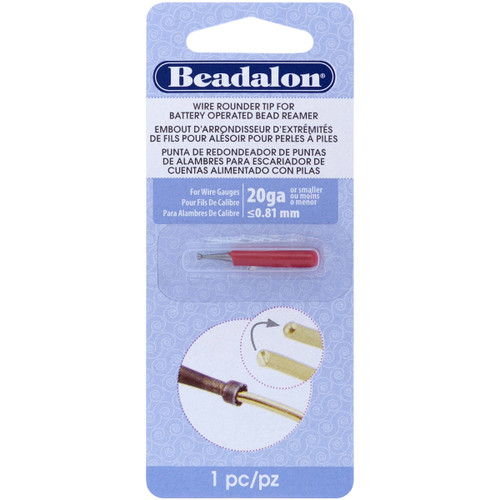 3 Pack Beadalon Battery Operated Bead Reamer Wire Rounder Tip-20 Gauge 208F-005 - 035926127692