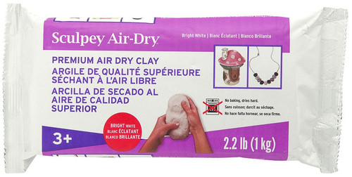 3 Pack Sculpey Model Air Clay 2.2lb-White AD22-22 - 715891722527