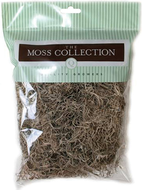 6 Pack Quality Growers Preserved Spanish Moss 108.5 Cubic Inches-Natural QG1500 - 740657050040