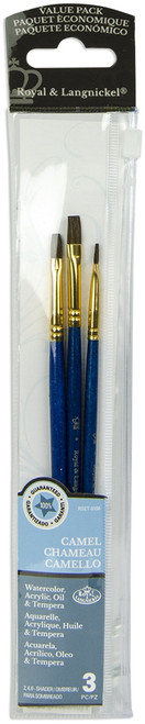 3 Pack - Royal & Langnickel(R) Sable Value Pack Brush Set-3/Pkg - 9104 - 090672225658 3 Pack - Royal & Langnickel(R) Sable Value Pack Brush Set-3/Pkg - 9104 - 090672225658