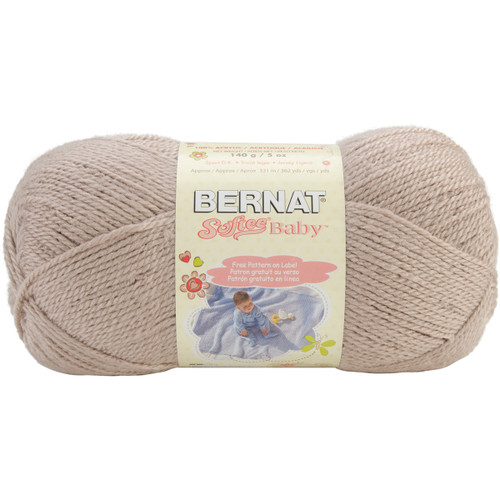 3 Pack - Bernat Softee Baby Yarn - Solids-Little Mouse - 166030-30010 - 057355366374