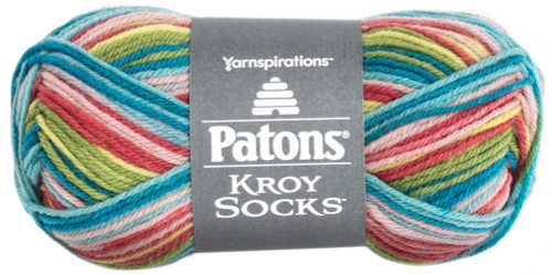 6 Pack - Patons Kroy Socks Yarn-Meadow Stripes - 243455-55246 - 057355381056