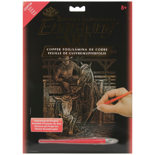 3 Pack Royal & Langnickel(R) Copper Foil Engraving Art Kit 8"X10"-Rodeo COPRFL-29 - 090672068330