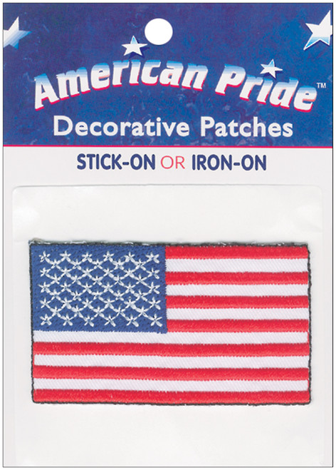 3 Pack - Thermoweb American Pride Decorative Patches-Lg American Flag 2.9375"X1.1875" - TWA-4130 - 000943041306