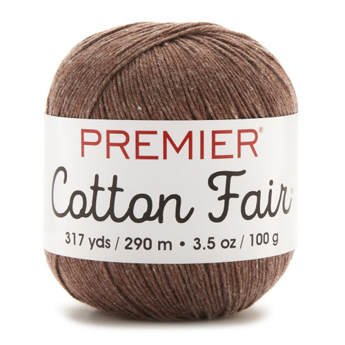3 Pack - Premier Cotton Fair Yarn-Cocoa - 27-16 - 847652041964