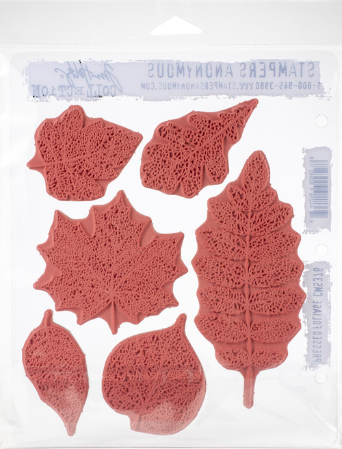 Tim Holtz Cling Stamps 7"X8.5"-Pressed Foliage - CMS-376 Tim Holtz Cling Stamps 7"X8.5"-Pressed Foliage - CMS-376