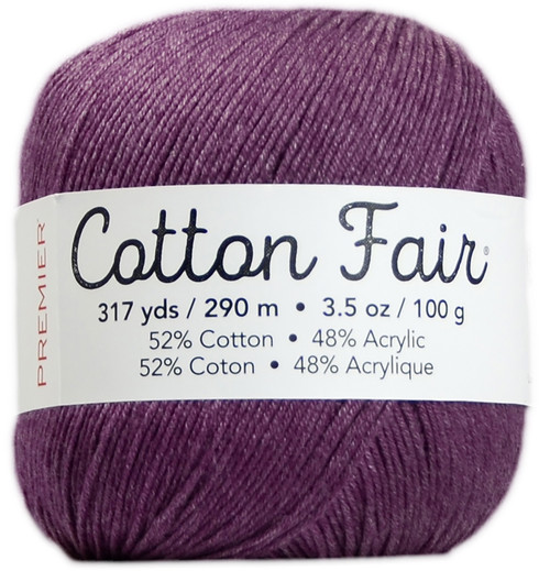 3 Pack Premier Cotton Fair Yarn-Plum 27-17 - 847652041971