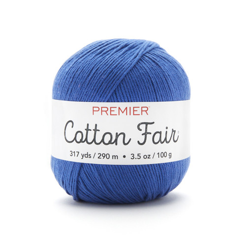 3 Pack - Premier Cotton Fair Yarn-Blue Iris - 27-18 - 847652041988