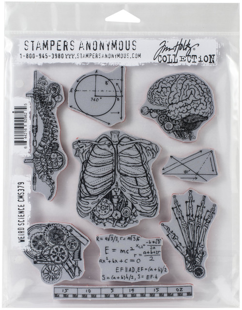 Tim Holtz Cling Rubber Stamps - Spring Shadows CMS393