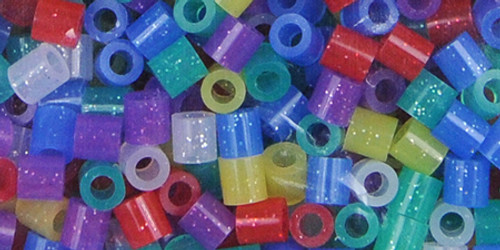 3 Pack Perler Beads 1,000/Pkg-Glitter Mix PBB80-19-19039