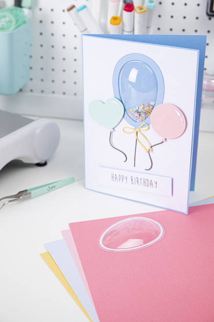 Sizzix Making Essentials Shaker Domes-Egg/Balloon 2"X3", 6/Pkg - SIZSD6-64336 Sizzix Making Essentials Shaker Domes-Egg/Balloon 2"X3", 6/Pkg - SIZSD6-64336