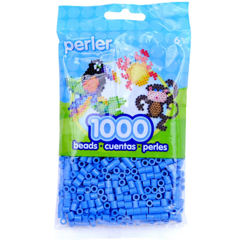 3 Pack - Perler Beads 1,000/Pkg-Light Blue - PBB80-19-19009 - 048533190096