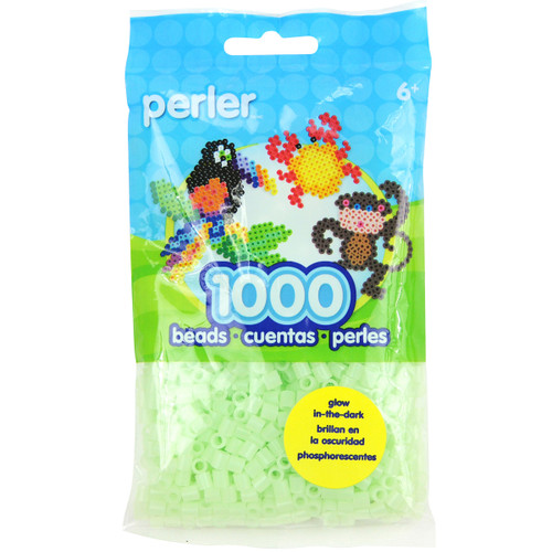 3 Pack Perler Beads 1,000/Pkg-Glow Green PBB80-19-19075 - 048533190751