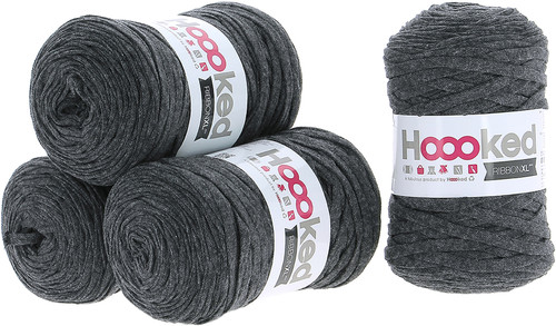 Hoooked Ribbon XL Yarn-Charcoal Anthracite RXL-49