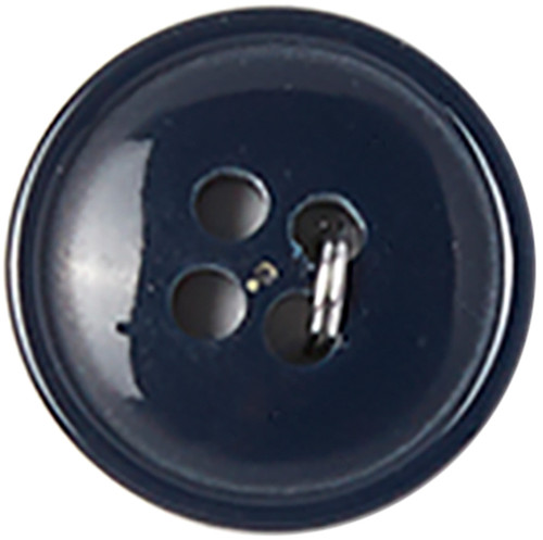 6 Pack Slimline Buttons Series 1-Navy 4-Hole 5/8" 4/Pkg SL1-63