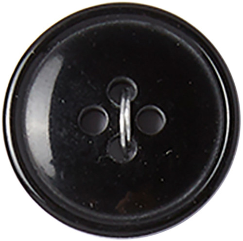 6 Pack - Slimline Buttons Series 1-Black 4-Hole 3/4" 3/Pkg - SL1-87