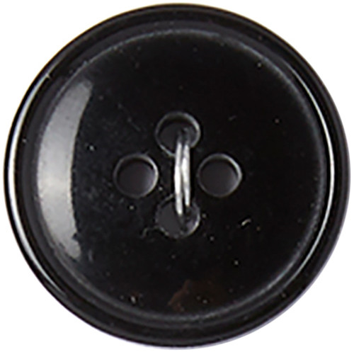 6 Pack Slimline Buttons Series 1-Black 4-Hole 3/4" 3/Pkg SL1-87