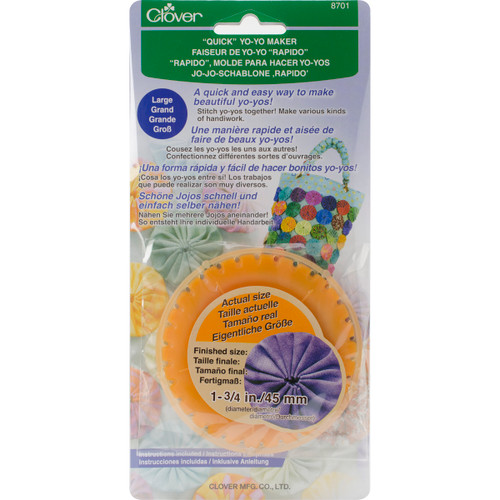 3 Pack - Clover Quick Yo-Yo Maker-Round 1-3/4" - 8701 - 051221557712