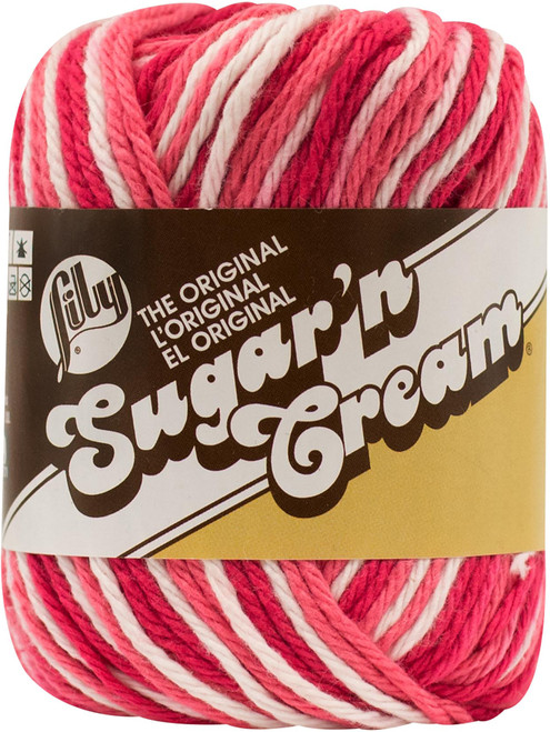 6 Pack - Lily Sugar'n Cream Yarn - Ombres-Azalea - 102002-2416 - 057355349865