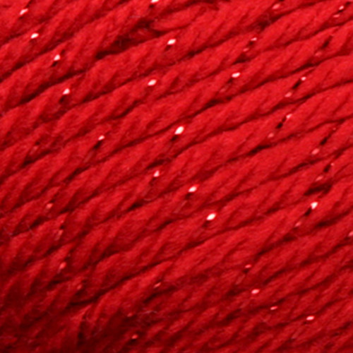 3 Pack - Caron Simply Soft Party Yarn-Rich Red Sparkle - H97PAR-15