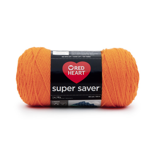 3 Pack - Red Heart Super Saver Yarn-Pumpkin - E300B-254 - 073650912085