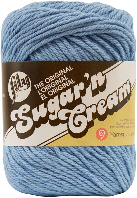 6 Pack Lily Sugar'n Cream Yarn Solids-Light Blue 102001-26 - 057355083011