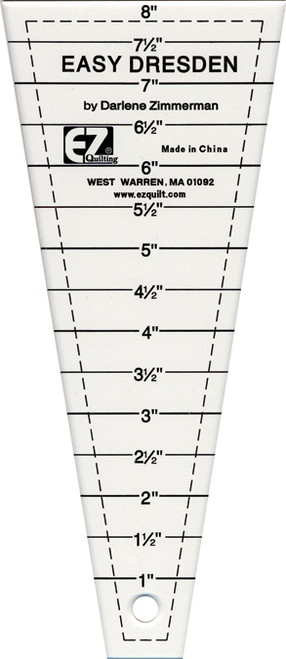 2 Pack - EZ Quilting Easy Dresden Quilting Ruler-1" To 7-1/2" - 882700 2 Pack - EZ Quilting Easy Dresden Quilting Ruler-1" To 7-1/2" - 882700