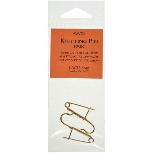 2 Pack - Lacis Knitting Pin Pair-Gold - AW05-GOLD - 824649007547