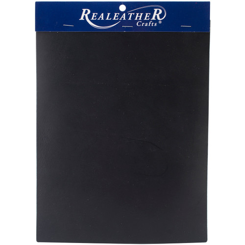 3 Pack Realeather Crafts Leather Premium Trim Piece 8"X11"-Black C0811-11 - 870192008173