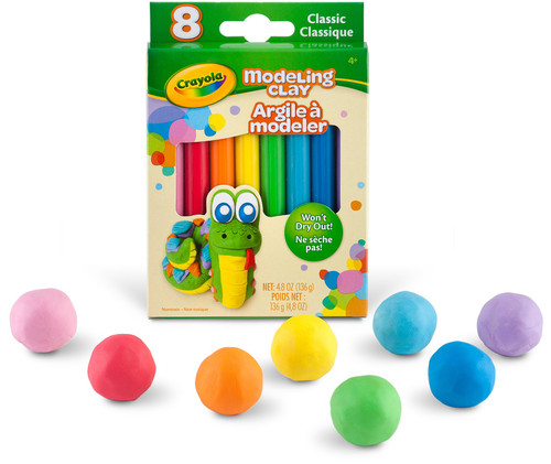 6 Pack - Crayola Modeling Clay .6oz 8/Pkg-Basic - 57-03-12 6 Pack - Crayola Modeling Clay .6oz 8/Pkg-Basic - 57-03-12