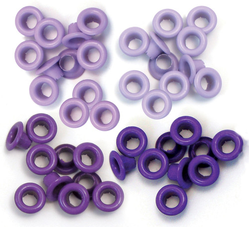 3 Pack We R Eyelets Standard 60/Pkg-Purple WER-ES-41579 - 633356415794