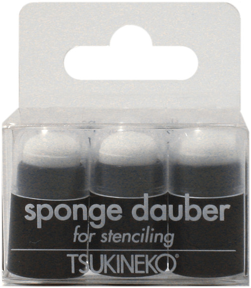 3 Pack - Sponge Daubers W/Caps 3/Pkg-1.25"X.75"X.75" - STDAB005 - 712353880108