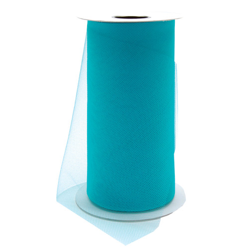 3 Pack - Falk Tulle 6"X25yd Spool-Teal - 11000-11024 - 717371110244