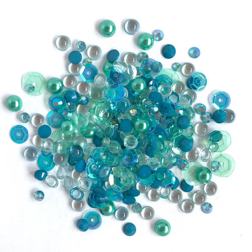 6 Pack - Buttons Galore Sparkletz Embellishment Pack 10g-Sea Level - SPK-110