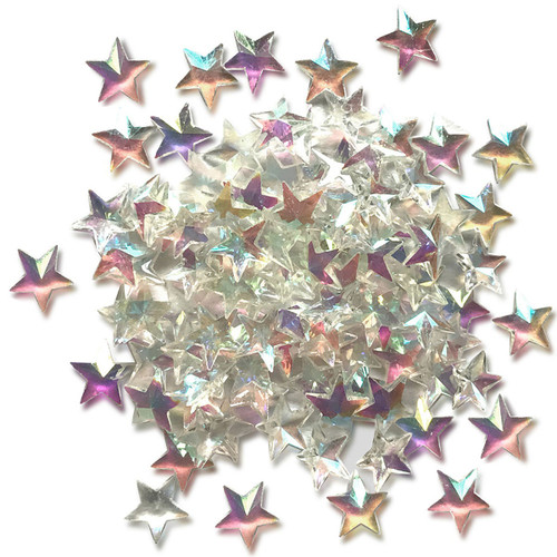 6 Pack Buttons Galore Sparkletz Embellishment Pack 10g-Crystal Stars SPK-118